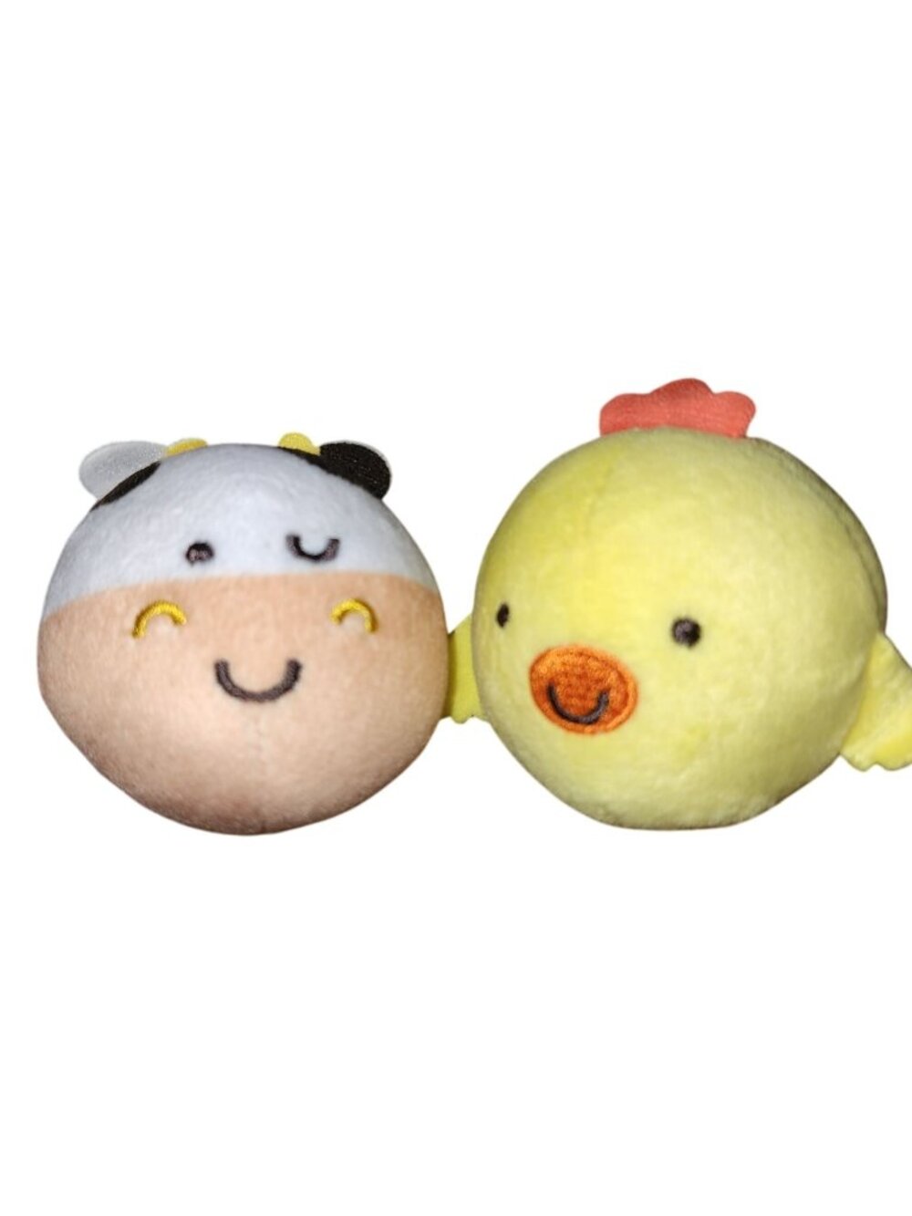 Melissa & Doug Rollables Farm Friends Cow Rattle Chick Soft Plush Toys Baby
